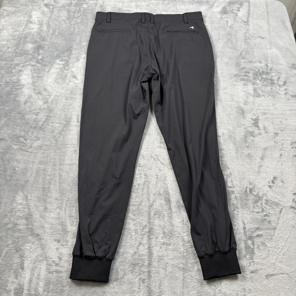 Redvanly Pants Mens Large Black Kent Golf Joggers Tapered Performance Stretch - Picture 8 of 8